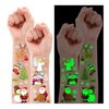 Partywind Glow Christmas Party Decorations, Luminous Christmas Temporary Tattoos for Kids Stocking Stuffers, Xmas Holiday Decorations Party Favors Supplies Games for Boys and Girls (4 Sheets)