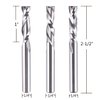 SpeTool 5PCS CNC Router Bits 1/4 Inch Shank with 1 Inch Cutting Length 2 Inch OVL,Spiral Upcut Downcut Compression Router Bit Solid Carbide End Mills for Woodwoking