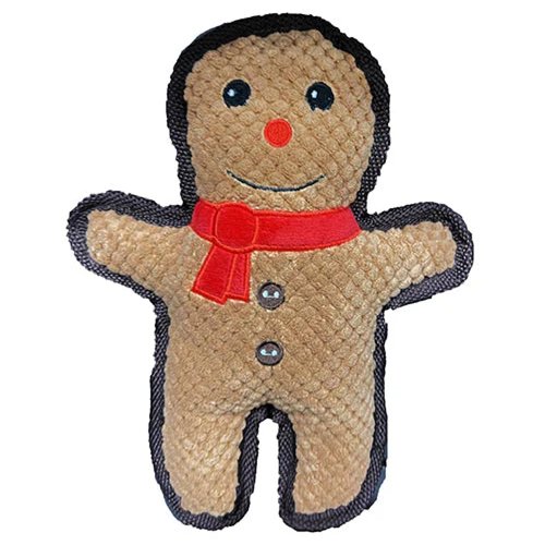 Pet Lou Christmas Bite Me Gingerbread Man, 10-inch Height, Super Soft, Animal Plush Toys