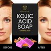 Rogue N Raw Turmeric Kojic Acid Soap Bars Retinol, Collagen, Vitamin C, Glycerin, Castor Oil for skin beauty, reduce dark spots, smooth skin, Premium Japanese Formulated | 2-Bars, 100G each