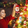 HyDren 6 Pcs Christmas Plush Set Christmas Tree Ornaments Set Mini Christmas Ornaments Snowman Elk Gingerbread Man Elf Santa Stuffed Animals for Christmas Party Gift Favors