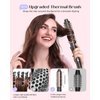 5 in 1 Curling Wand Set, Lopeie Curling Iron with New Upgraded Curling Brush and 4 Interchangeable Ceramic Curling Wand(0.5”-1.25”), Fast Heating, Include Heat Protective Glove & 2 Clips & Hair Brush