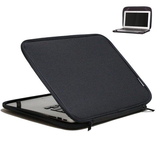 Inntzone Laptop Sleeve 14-Inch Case Foldable Slim Cover Protective Bag - Black