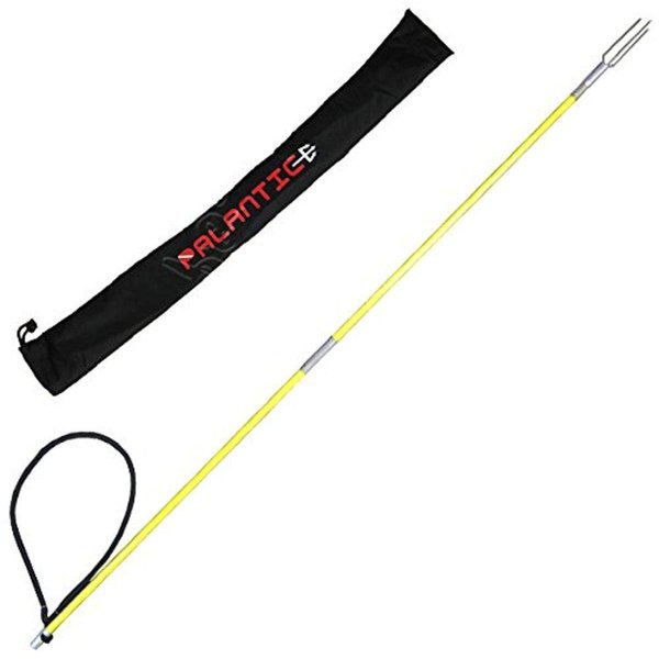Scuba Choice Fiber Glass 4.5' Travel Two Piece Spearfishing Pole Spear with Lionfish Barb Tip and Bag