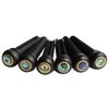 Blisstime 6pcs Ebony Guitar Pins Inlaid Abalone Dot Acoustic Guitar Replacement Parts