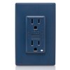 Leviton RGF15-RN 15 Amp Renu Self-Test Tamper-Resistant GFCI Outlet in Rich Navy