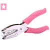 Star Shape Single Paper Hole Punch, 1 Pack 6.3 Inch Length 1/4 Inch of Diameter of Hole Handheld Puncher with Pink Soft Thick Leather Cover(Star 1/4 inch)