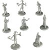 Monster Townsfolk Mini Fantasy Figures - 8pc Entertainer Non Player Character NPC Miniatures - 1" Hex-Sized Compatible w DND Dungeons and Dragons, Pathfinder and All RPG Tabletop Games