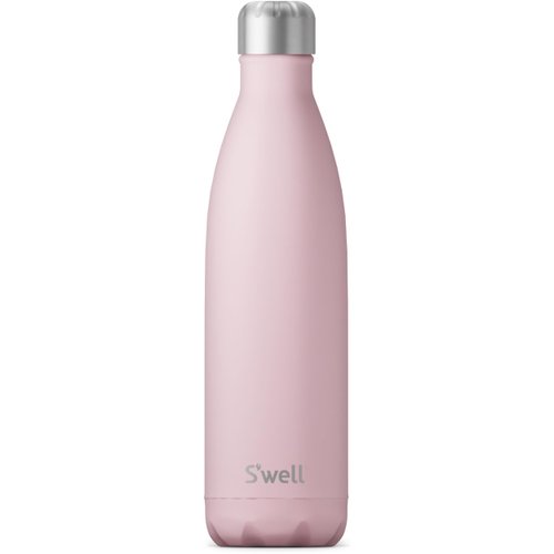 S'well Stainless Steel Water Bottle, 25oz, Pink Topaz, Triple Layered Vacuum Insulated Containers Keeps Drinks Cold for 48 Hours and Hot for 24, BPA Free, Perfect for On the Go