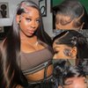 JUBOTIN 26 Inch Straight Lace Front Wigs Human Hair 180% Density 13x6 HD Lace Front Human Hair Wigs for Black Women Human Hair Glueless 13x6 Lace Front Wigs Human Hair Pre Plucked Human Hair Wig