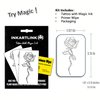 INKARTLINK Semi Permanent Tattoos, 3 Sheets of Small Temporary Tattoos, Adult Art Designs, Party Favors, Waterproof, Realistic, No Adhesive, No Reflective, Lasts 1-2 Weeks (Line Rose)
