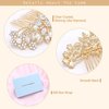 Ammei Headpiece Rose Gold Wedding Hair Comb With Pearls and Crystals Wedding Hair Accessories Bridal Headpiece Or For Parties (Gold)