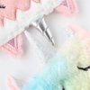 Cute Animal Sleeping Sleep Mask Soft Plush Blindfold Cute Rabbit Panda Koala Eye Cover Eyeshade for Kids Teens Girls Women (Unicorn Rainbow)