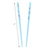 Set of Two Women's Wooden Hair Sticks With Butterflies Chopsticks Hair Pin 7 inches Long- Light Blue