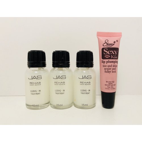 Jas Rehab Deep Repair Reconstructing Ampoule With Goat Milk + Calendura 15 Ml Pack of 3"Free Starry Lipgloss 10 Ml"