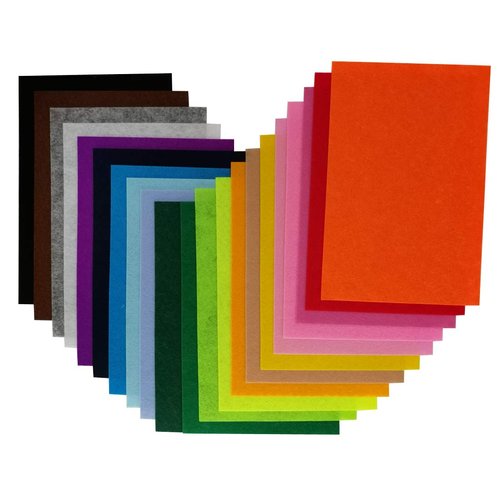 Otylzto 20PCS Fabric Felt Sheets 12"x8", Assorted Colors,DIY Craft Squares Nonwoven,Felt Sheets for Crafts,Felt Fabric,Felt for Sewing,Fleece Fabric,Craft Felt,Felt Squares,Felt for Crafts,Craft Felt