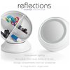 Conair Round Shaped Single-Sided Lighted Makeup Mirror; 3x magnification; White