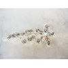 Generic Flower shaped crystal hair barrette clip bridal clip bridal barrette for fine (Primary color: Gold)