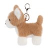 Apricot Lamb Corgi Dog Cute Keychain, Soft Stuffed Plush Keychain Toys for Kids’ Backpack, Purse, 5.1Inches
