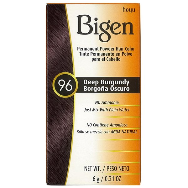 Bigen Permanent Powder Hair Color 96 Deep Burgundy 1 ea 0.21 oz