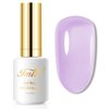 Imtiti Jelly Gel Nail Polish, 1 Pcs 0.5 Fl Oz Lavender Purple Jelly Gel Polish Soak Off LED U V Nail Gel Polish Sheer Translucent Gel Nail Polish DIY Nail Art Starter Manicure Salon Gel Nail Kit
