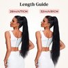 LONAI Ponytail Extensions, Versatile Elastic Band Blonde Ponytail Extension for Women, 28" Long Straight Soft Natural Synthetic Pony Tails-Dark Blonde