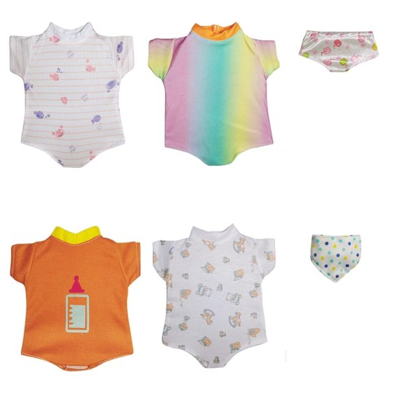 Xunwa Baby Doll Clothes and Accessories for 10-11-12 Inch Alive Dolls,Include Doll Clothing Underwear
