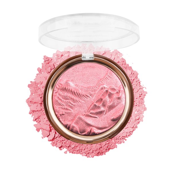 Baked Highlighter Blush Powder Palette-2-in-1 Blusher Highlighter Face Makeup,Sheer Shimmer Lightweight Highlighting Palette for Face Eye Cheeks,Christmas Makeup Gift for Women,0.38 Oz-Berry Glow
