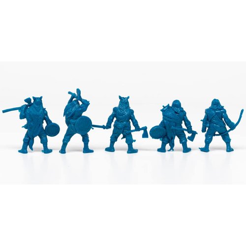Fantasy Battles Creature Mini Action Figure Playset- Wolfhound Squad 2ʺ Fantasy Figures - XL 1 32nd Scale