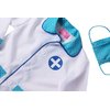 StoryBook Wishes Toddler Doctor Coat & Face Mask for Toddler Doctor Costume | Toddler Doctor Dress Up | Blue and White - For Ages 4-6