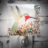 J Devlin Glass Art Stained Glass Night Light, Hummingbird, Outdoor, Plug in nightlight for Bedroom/Bathroom/den/Hallway Home Decor NTL 225-2