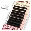 LASHVIEW Volume Lash Extensions 0.03-0.20 J/B/L/C/CC/D Curl 8-16mm Mixed & Single Length Tray, Soft Matte Dark Professional Eyelashes Extension(0.05 B 8-16mm)