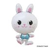 Dzrige Easter Bunny Balloons Rabbit Foil Balloons for Easter Decorations Birthday Animal Farm Themed Baby Shower Party Decors,23.6x15.7 Inch,3 Pcs