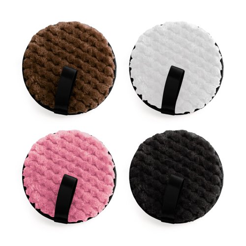 Yatnks 4Pcs Makeup Remover Pads, 4.5 Inch Reusable Face Cleaning Pad for Face Mixed