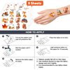 Fox Temporary Tattoos for Kids 96PCS Birthday Party Decorations Supplies Party Favors Supper Cute Tattoo Sticker Style Woodland Fall Gift Boys Girls Prizes Themed
