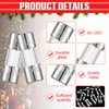 20 Pieces 0.14 x 0.39 Inch Christmas Lights Fuse Replacement Christmas Tree Light Fuses 3A 125 Volt Fast Blow Glass Fuse String Lights Fuse Replacement for LED Lights Outdoor String Lights (3A)