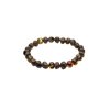 Genuine Amber Bracelet From Baltic Sea Made with Elastic Band Polished Green 20 cm (7.9 Inches).
