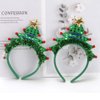 Ankelesz Christmas Headbands Xmas Tree Headband Christmas Xmas Head Topper for Women Gifts Christmas Party Favors