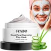 SYABO Amazonian White Clay Refreshing Pore Mask, Blackhead Remover for Face, Resurfacing Mask 200ml (7.05 Fl Oz)