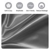 Ciana Luxurious Satin Pillowcase for Hair and Skin, Satin Pillowcase Set-2, 1 Eye Mask, 1 Scrunchie - Luxury Sleep Set, Pillow Case with Envelope Closure (King Size, Gray)