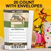 Qlnuk Safari Animal Birthday Invitations Zoo Animal Safari Ticket Invitations Set of 20 Invites with Envelopes