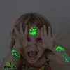 CHARLENT Luminous Dinosaur Tattoos for Kids - 14 Sheets Glow in The Dark Dinosaur Temporary Tattoos for Boys Girls Birthday Party Favors Goodie Bag Fillers