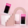TDANCE Cashmere Easy Fan Lash Extensions Self Fanning Volume Lash Extensions D Curl 0.07mm 14-19mm Matte Black Mega Volume Eyelash Extensions(0.07-D,14-19mm)