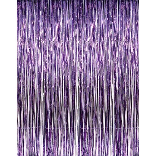Table Skirt in Purple Metallic Color
