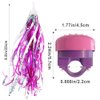 Kids Bike Bell and Streamers for Girls - 1 Pack Flower Bicycle Bell with 2 Pack Bike Streamers for Children's Bike Accessories