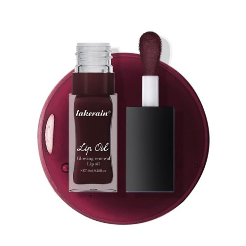 Iakerain Glowing Renewal Lip Oil - Tinted Lip Oil for Long Lasting Hydration and Nourishment, Infused with Jojoba Oil - Vegan & Cruelty-free (#3 Honey, 8ml)