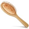 Generic International Shop Hair Brush,Natural Wooden Paddle Detangling Hairbrush for Massaging Scalp Curly/Thick/Dry for Women,Yellow