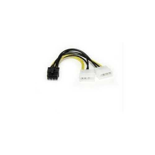 StarTech 6in LP4 to 8 Pin PCI Express Video Card Power Cable Adapter LP4PCIEX8ADP
