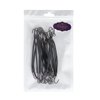Frcolor Black Hair Hook Ponytail Holder with Hooks Elastic Hair Styling Rubber Bands, Pack of 20