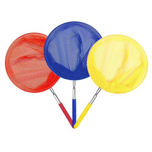 Kids Telescopic Butterfly Fishing Net Bug Catcher for Kids Butterfly Nets Outdoor Tools for Catching Insects Extendable 34 Inches and Anti Slip Grip(3PCS)